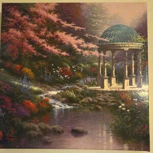 Thomas Kinkade Pools of Serenity canvas wrap with COA